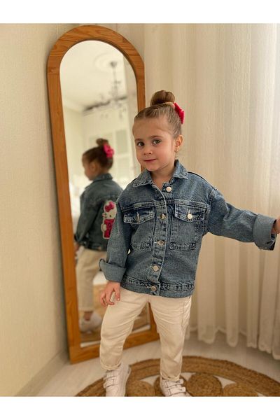 Pink Hippo Kids Детско яке с бродерия Hello Kitty за момиче