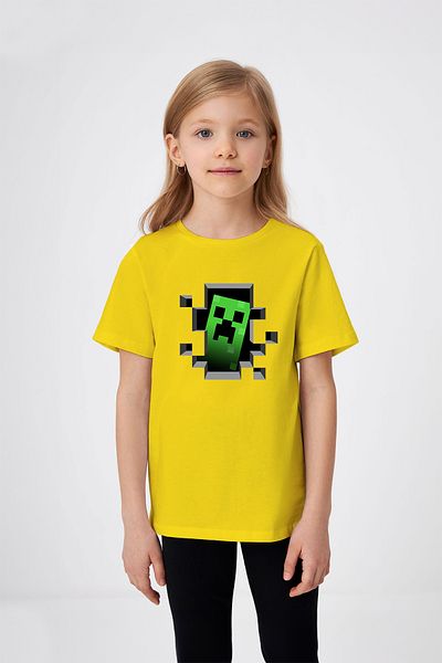 ADABEBEK Creeper Patterned Girl's T-Shirt