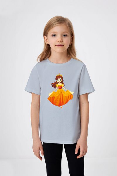ADABEBEK Tricou pentru fetiță cu imprimeu Crowned Dancing Princess