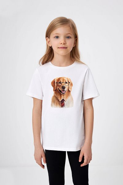 ADABEBEK Ochelari Tricou Fetă Imprimat Auriu