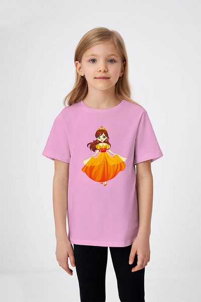 ADABEBEK Κοριτσίστικο μπλουζάκι με στάμπα Crown Dancing Princess