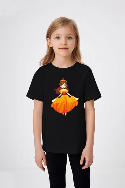 ADABEBEK Κοριτσίστικο μπλουζάκι με στάμπα Crown Dancing Princess