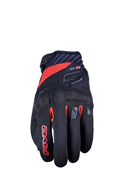 Five Gloves RS3 EVO Uyumlu  BLACK-RED YAZLIK MOTOSİKLET ELDİVENİ