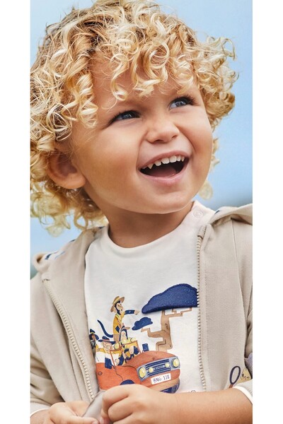 MAYORAL تي شيرت تفاعلي للأطفال الرضع بأكمام طويلة