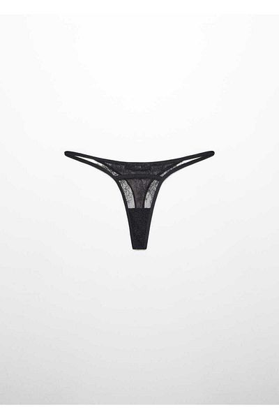 MANGO Woman Krajková tanga