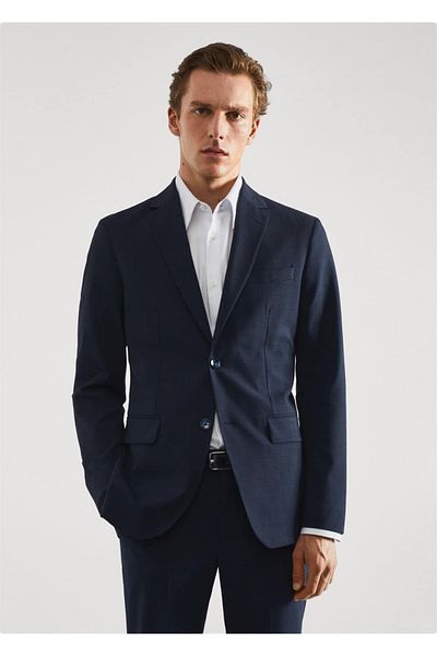 MANGO Man Blazerjacke aus Stretch-Stoff mit schmaler Passform