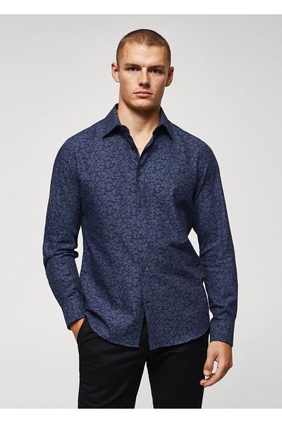 MANGO Man T-Shirt mit Aufdruck aus 100 % Baumwolle