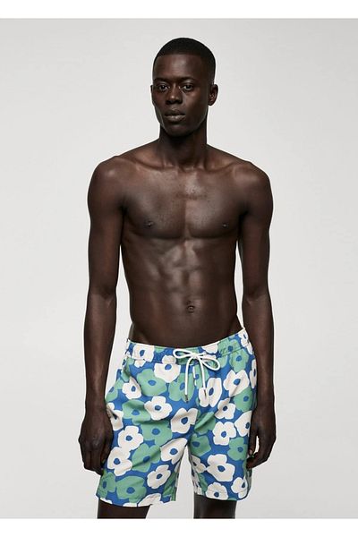 MANGO Man Badeanzug mit Blumenmuster