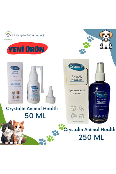 Crystalin Crystaline Animal Health 250 ML + 50 ML 2 li Ekonomik Set