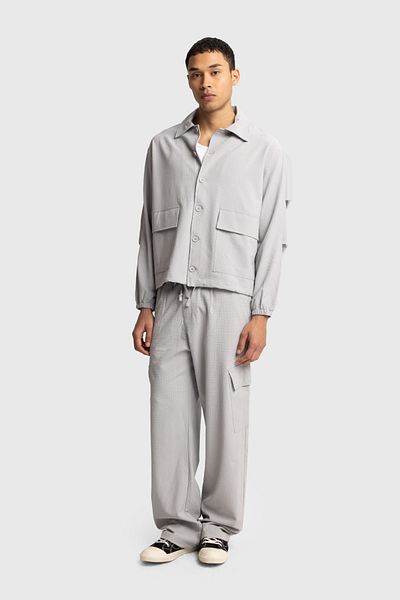 GIESTO GOFRE JACKET WITH ROPE DETAIL