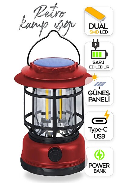 OnlyTech Nostalji  Görünümlü 10 Wat  Gücünde Güneş Enerjili Poverbank Özellik...