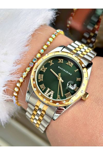 Navimarine Silver Color Steel Strap Women's Wristwatch Bracelet Gift