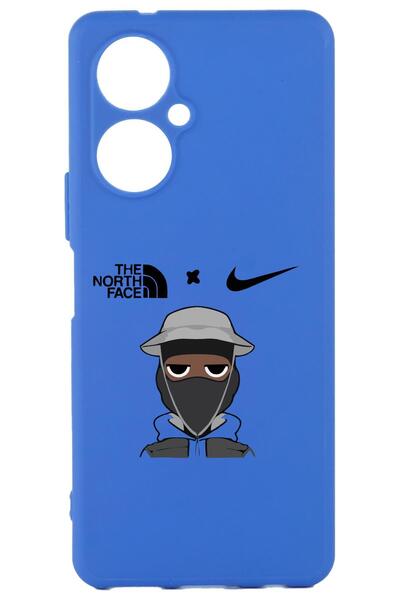 TECNO Camon 19 Blue Color Silicone Case with Print and Camera Protection