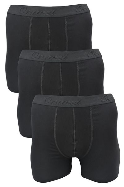 Onurel Ανδρικά σορτς μπόξερ Regular Fit 3 Elite Platinum από Lycra