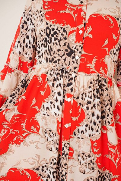 Bigdart Φόρεμα Hijab γιακά 2295 - Κόκκινο