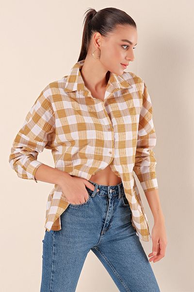 Bigdart 3900 Oversize Long Basic Shirt - Mink