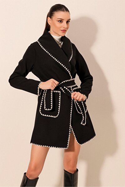 Bigdart Kabát s vyšívanou známkou 9130 - černý