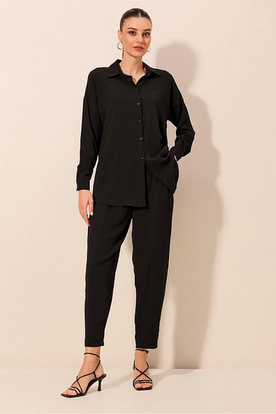 Bigdart 6593 Oversize dupla öltöny - fekete