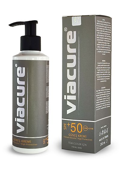 Viacure High Protective Sun Cream Spf 50 200 Ml, Skin Care
