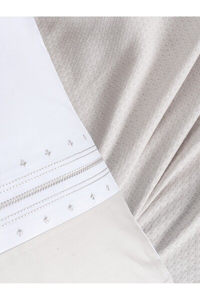 Cotton Box Lusso Bamboo Double Pique Set Chaste Stone