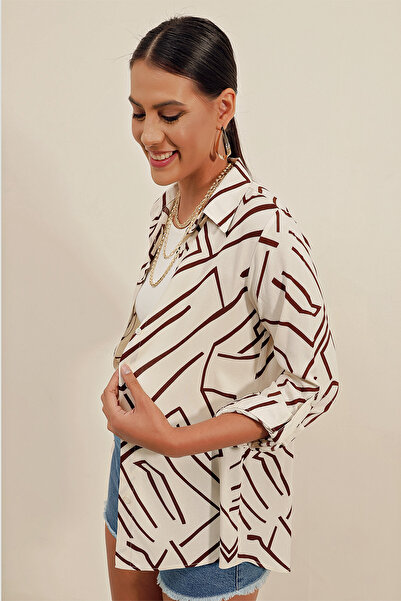 Bigdart 3721 Graphic Patterned Shirt - B.brown