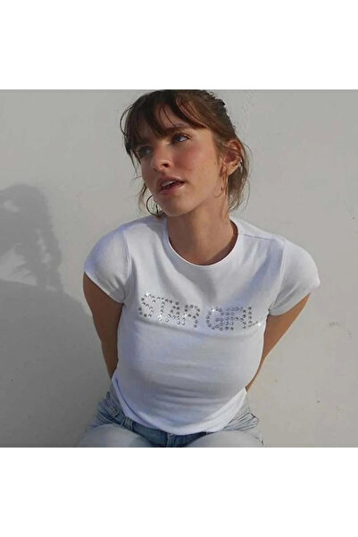 Gofeel Χαρατζούκου Σταρ Γκερλ Κροπ Μπλούζα