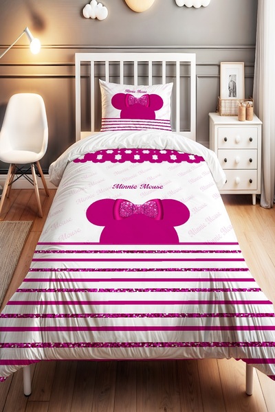 EVPANYA طقم غطاء لحاف للأطفال الرضع بنمط ميني المتلألئ