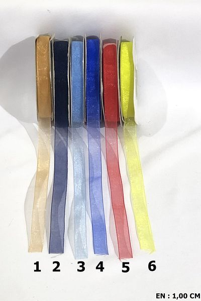 YENİ HEDİYELİK DÜNYAM Organza Ribbon 1 cm - Great Set
