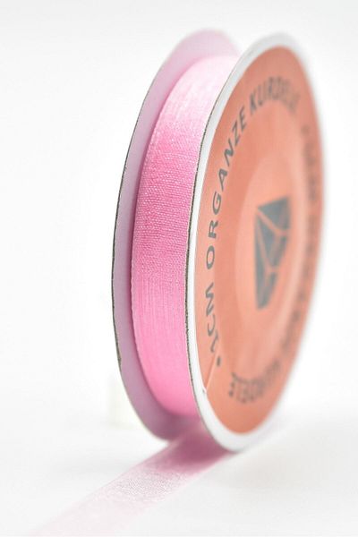 Aker Hediyelik Pink Organza Ribbon Strip 1cmX20M