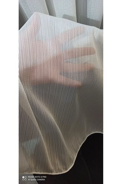Brillant Slub Linen Tulle Curtain 1/3 (Sik) Pleated