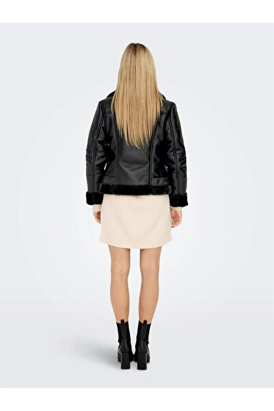 Jack & Jones Only Kadın 15260002 Deri Ceket Siyah