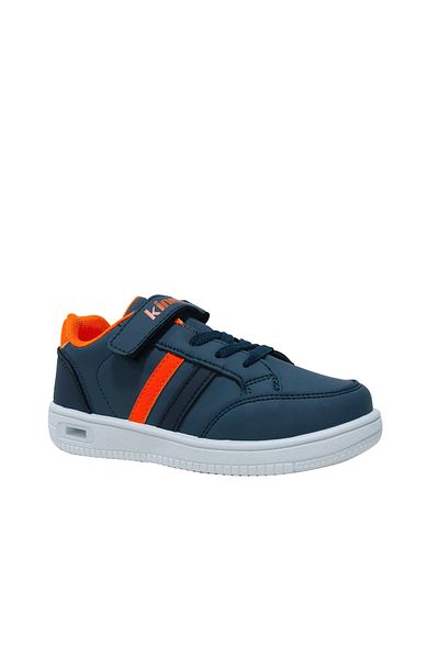 Kinetix Petrol Orange Velcro Lighted Children's Sneakers