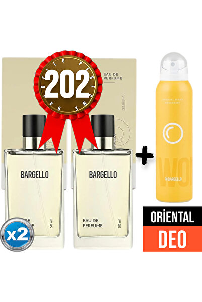 Bargello Parfüm 202x2 (2adet) Oriental 50 Ml Edp + Oriental Deodorant 150 Ml