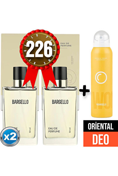 Bargello Parfüm 226x2 (2adet) Oriental 50 Ml Edp + Oriental Deodorant 150 Ml