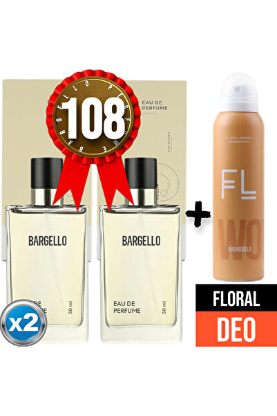 Bargello Parfüm 108x2(2adet) Floral 50 ml + Floral Deodorant 150 ml