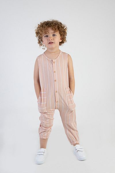 Harika KIDS Boy's Cotton Fabric Sleeveless Salopet Jumpsuit