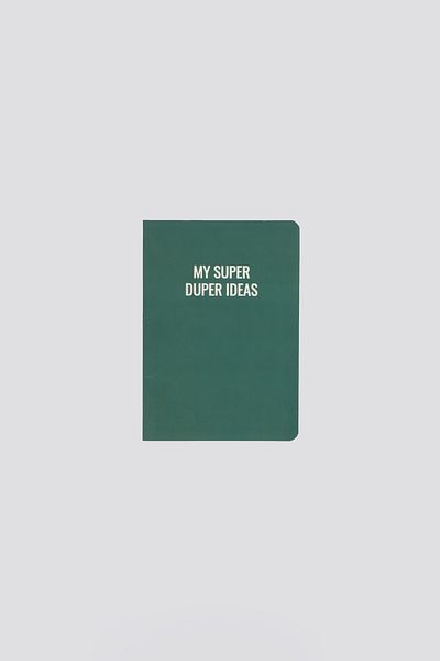 gentry Green Lined Design Notebook with Slogan Detail| A5 Notebook| 88 Sheets
