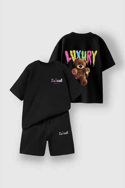 Ladin Store Set de 2 piese pentru băiat cu imprimeu de jos și de sus
