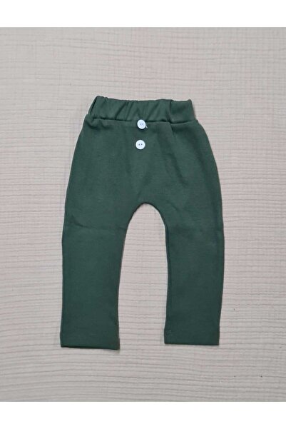 BUUFUU Children's Cotton Button Detailed Single Bottom Unisex