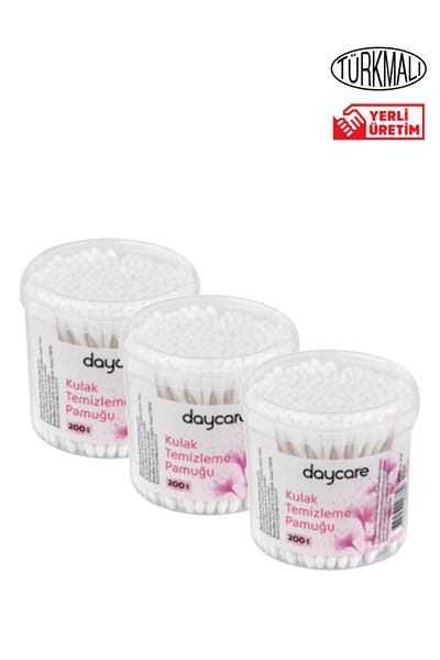 Daycare Ear Cleaning Cotton 200 Pieces x 3 Boxes