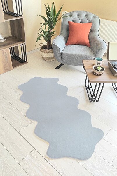 Sarar Tavsan Gri Çift Kafa Yıkanabilir Kaymaz Taban Post Peluş