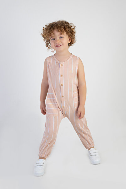 Harika KIDS Boy's Cotton Fabric Sleeveless Salopet Jumpsuit