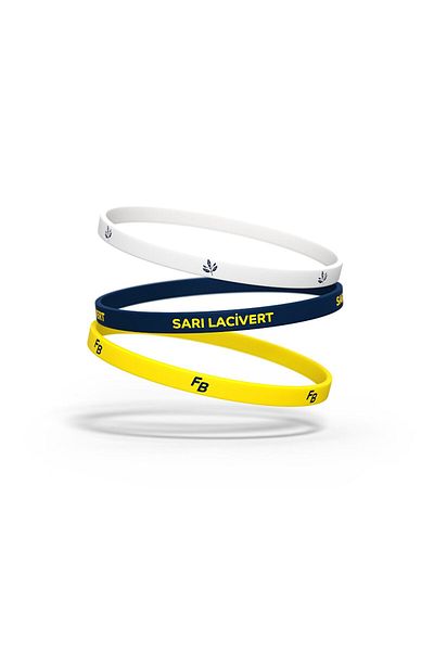 Fenerbahçe Licensed 3-Piece Gift Wooden Boxed Bracelet