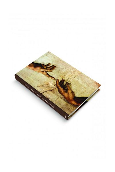 DEFFTER Art Of World The Creation Of Adam 96 Sheets Unlined Hard Cover Notebook