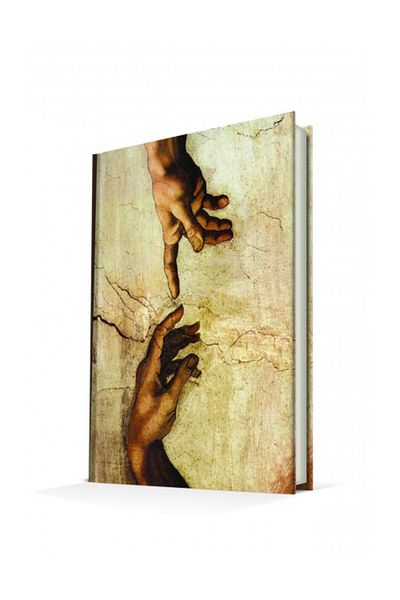 DEFFTER Art Of World The Creation Of Adam 96 Sheets Unlined Hard Cover Notebook
