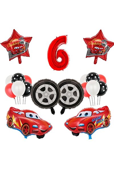 DÜVENCİ TİCARET YARIŞ ARABA TEMALI YAŞ BALON SETİ