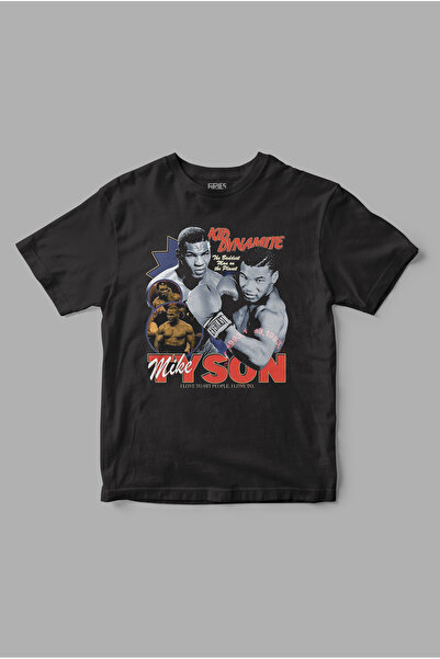 Gries Tricou cu imprimeu retro Mike Tyson
