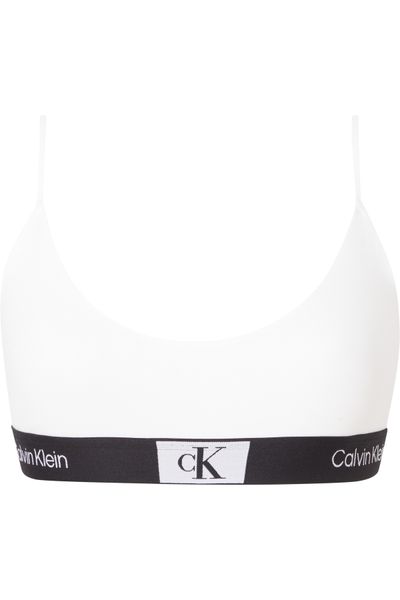 Buy Calvin Klein Underwear Women's CK One Cotton Lightly Lined Triangle  Bralette, Cutout Print/Charming Khaki, SM at