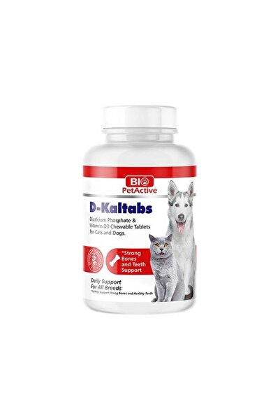Pet Active Bio Pet Active D-Kaltabs Kedi ve Köpek İçin Kalsiyum Tableti 30 Gr...