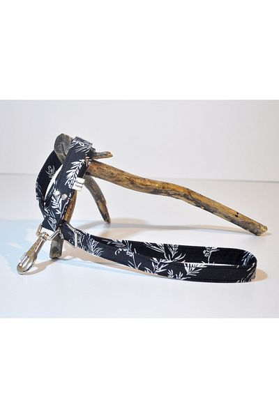 minart design Black and White Leaf Patterned Travel Rope
